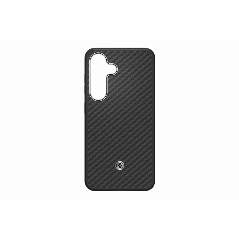 Samsung GP-FPS931PGABW Enzo Aramid Maciņš Samsung Galaxy S25, Melns Sudrabs