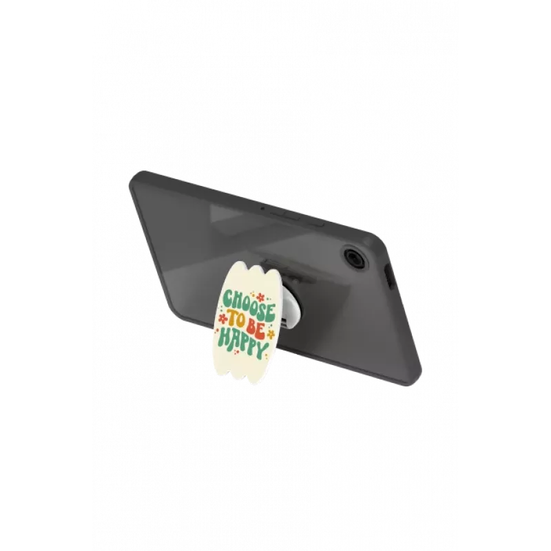 SAMSUNG GP-FPX115AMBGW Tab A9 Hybrid Edge Cover ar pirkstu turētāju Caurspīdīgs, Zaļš