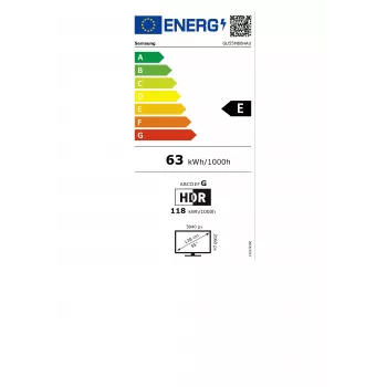 Samsung GU55M80HAUXZG 55 collu 4K Ultra HD QLED Smart TV (2024) - 3840 x 2160, 100Hz, Tizen OS, Direct Full Array, Quantum HDR 1500