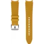 Samsung hibrīdā ādas siksniņa Galaxy Watch4, Watch5, Watch6 (20 mm, M/L, sinepju dzeltena)