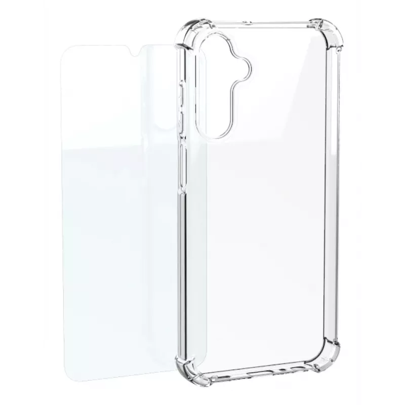Samsung Protective Case & Tempered Glass Screen Protector Pack for Galaxy A17 4G - Transparent