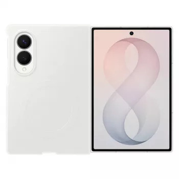 Samsung silikona magnētiskais vāciņš Galaxy Z Fold 8 - balts (MagSafe saderīgs)