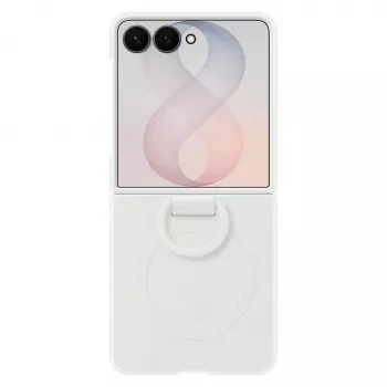 Samsung silikona gredzena magnētiskais vāciņš Galaxy Z Flip8, balts