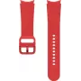 Samsung Sporta siksniņa Galaxy Watch (20 mm, M/L), melna/sarkana hibrīda āda un fluorelastomērs