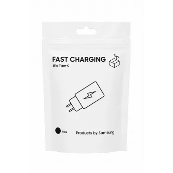 Samsung ceļojumu adapteris TA800 25W USB-C PD PPS sienas lādētājs, melns