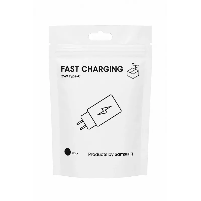 Samsung ceļojumu adapteris TA800 25W USB-C PD PPS sienas lādētājs, melns