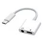 Samsung USB-C uz 3.5mm Audio Jack & USB Adapteris - Balts