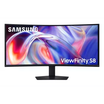 Samsung ViewFinity S8 S85TH Series 40 collu 5K2K WUHD izliekts LED monitors - 144Hz, VA, HDR10+, Thunderbolt 5, KVM