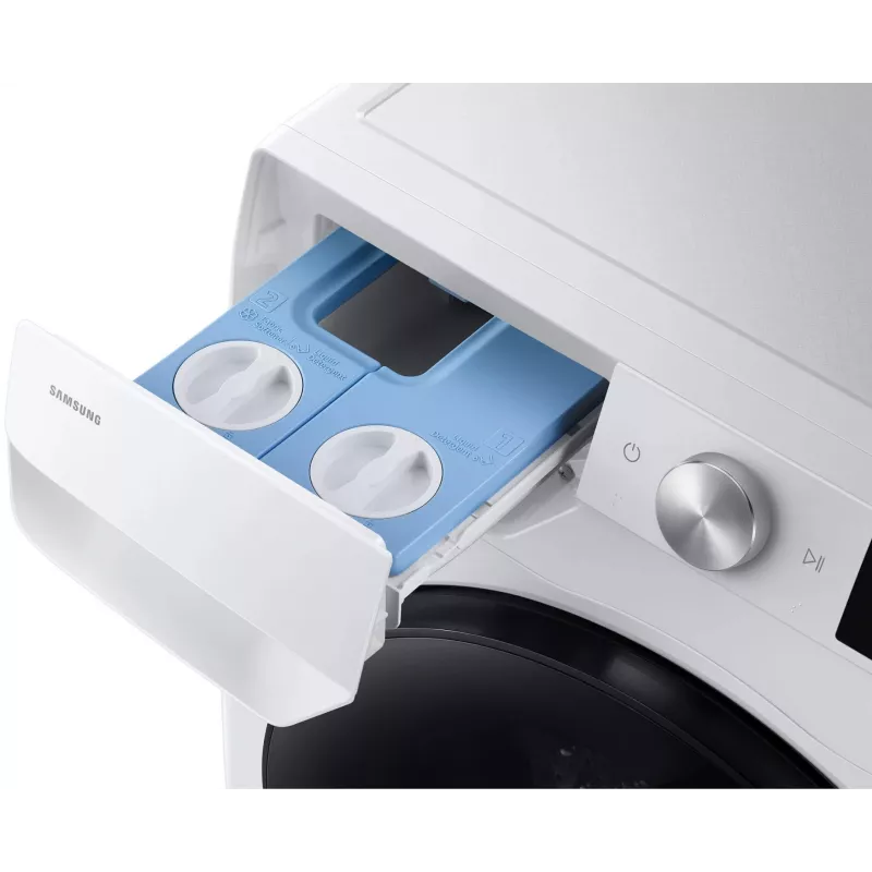 Samsung WD90HG6U94BEU4 Brīvi stāvoša veļas mazgājamā mašīna ar žāvētāju, 9 kg mazgāšana / 6 kg žāvēšana, 1400 apgr./min, EcoBubble, balta