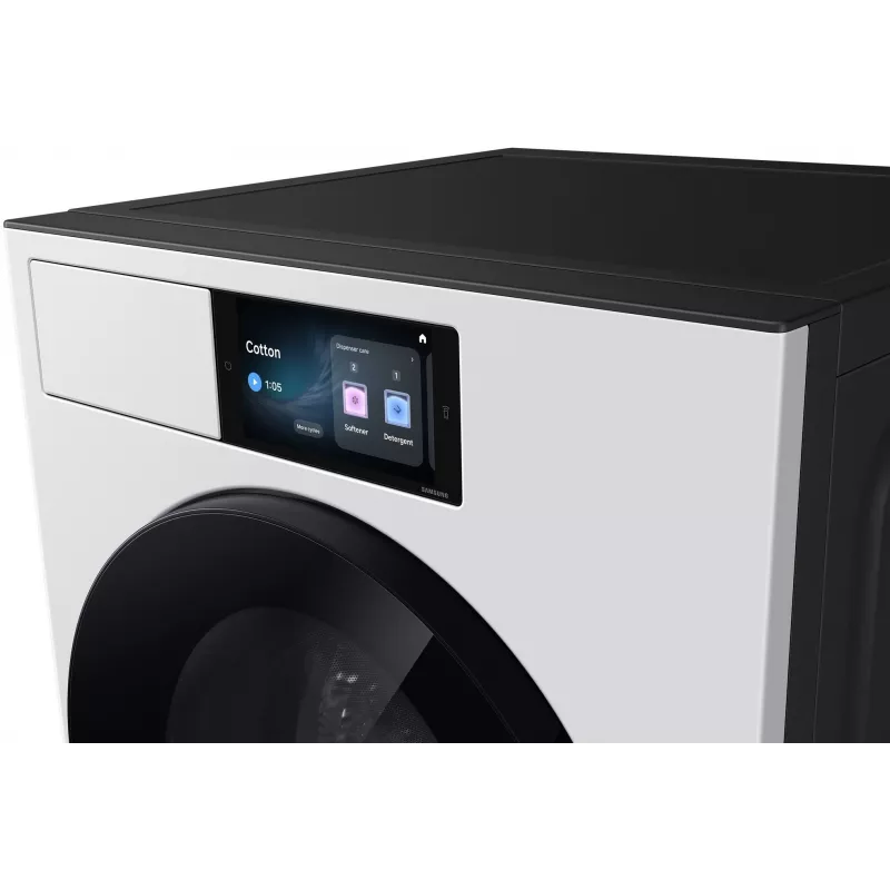 Samsung WF90H09C4WT2 9 kg 1400 apgr./min priekšējās ielādes veļas mašīna ar Ecobubble tehnoloģiju, Digital Inverter Motor, VRT Plus, Diamond Drum, LED displeju, baltā krāsā