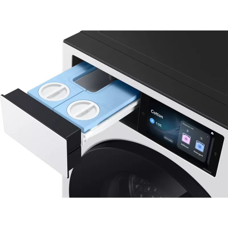 Samsung WF90H09C4WT2 9 kg 1400 apgr./min priekšējās ielādes veļas mašīna ar Ecobubble tehnoloģiju, Digital Inverter Motor, VRT Plus, Diamond Drum, LED displeju, baltā krāsā