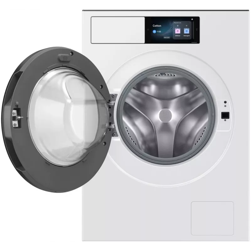 Samsung WF90H09C4WT2 9 kg 1400 apgr./min priekšējās ielādes veļas mašīna ar Ecobubble tehnoloģiju, Digital Inverter Motor, VRT Plus, Diamond Drum, LED displeju, baltā krāsā