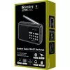 SANDBERG Speaker Radio FM+BT uzlādējams pārnēsājams Bluetooth skaļrunis ar FM radio, AUX, USB, MicroSD, 6W, melns