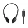SANDBERG USB-A Over-Ear Headset ar bumu mikrofonu, iebūvētām vadības pogām, melns (Bulk)