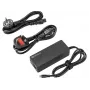 SANDBERG USB-C AC Charger PD100W EU+UK - 100W USB-C Power Delivery sienas lādētājs, maināmi EU/UK spraudņi, melns