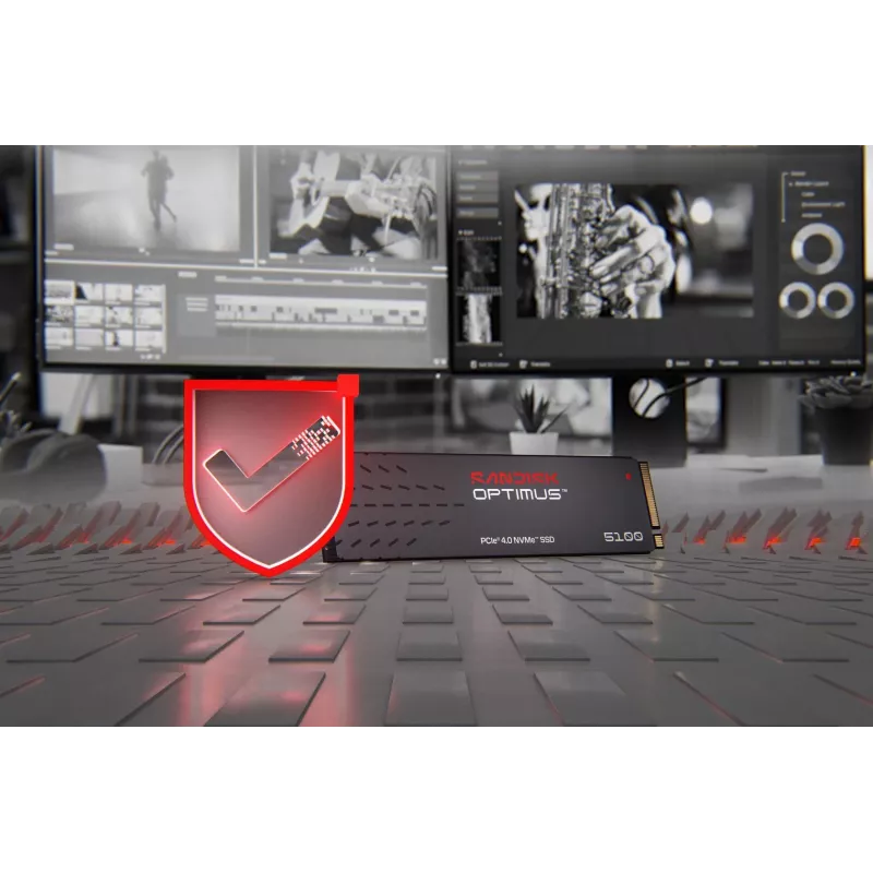 SanDisk 1TB M.2 NVMe PCIe 4.0 iekšējais SSD - 7100MB/s lasīšana, 6700MB/s rakstīšana