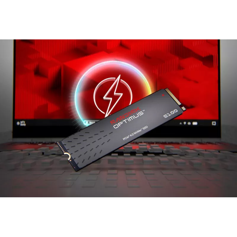 SanDisk 1TB M.2 NVMe PCIe 4.0 iekšējais SSD - 7100MB/s lasīšana, 6700MB/s rakstīšana