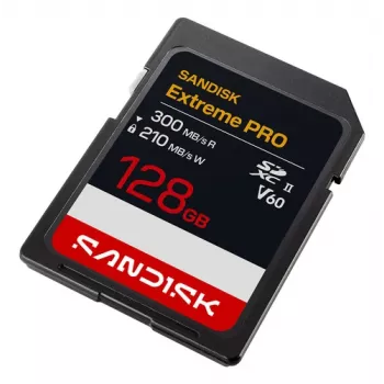 SanDisk Extreme PRO 128GB SDXC UHS-II atmiņas karte (V60, U3)