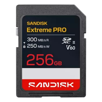 SanDisk Extreme PRO 256GB SDXC UHS-II V60 U3 atmiņas karte