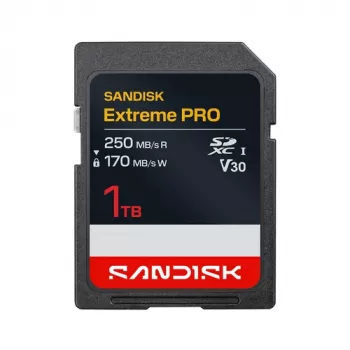 SanDisk Extreme Pro SDXC 1TB līdz R 250MB/s W 170MB/s UHS-I, 4K UHD