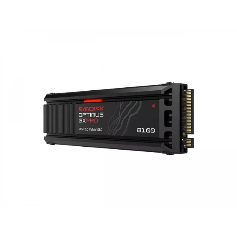 SanDisk Optimus GX PRO 8100 2TB M.2 2280 PCIe Gen5 x4 NVMe SSD ar integrētu radiatoru
