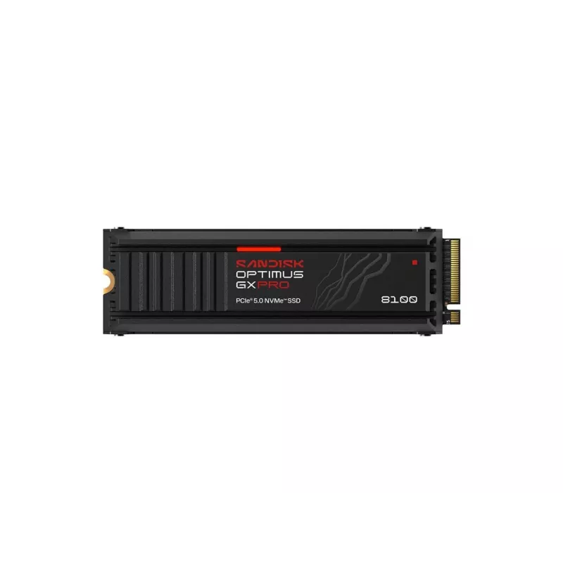 SanDisk Optimus GX PRO 8100 2TB M.2 2280 PCIe Gen5 x4 NVMe SSD ar integrētu radiatoru