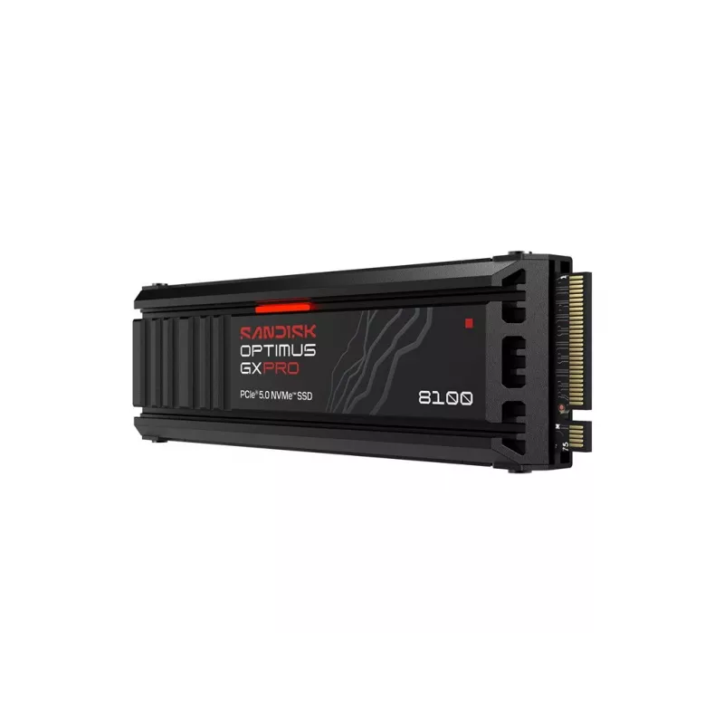 SanDisk Optimus GX PRO 8100 2TB M.2 2280 PCIe Gen5 x4 NVMe SSD ar integrētu radiatoru