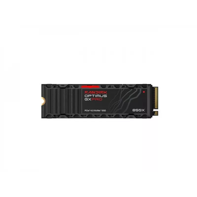 SanDisk Optimus GX PRO 850X 4TB iekšējais SSD, M.2 2280 D5-M, PCIe 4.0 x4 NVMe, TCG Opal Encryption 2.01, integrēts dzesētājs