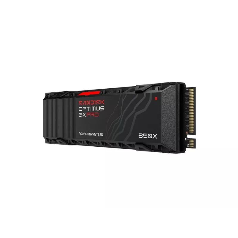 SanDisk Optimus GX PRO 850X 4TB iekšējais SSD, M.2 2280 D5-M, PCIe 4.0 x4 NVMe, TCG Opal Encryption 2.01, integrēts dzesētājs