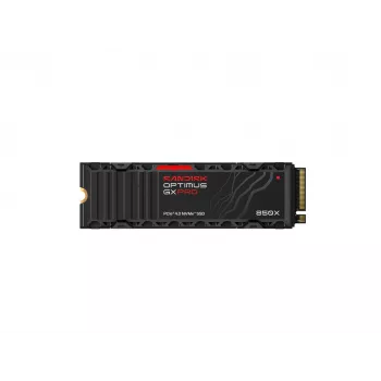 SanDisk Optimus GX PRO 850X 4TB iekšējais SSD, M.2 2280 D5-M, PCIe 4.0 x4 NVMe, TCG Opal Encryption 2.01, integrēts dzesētājs