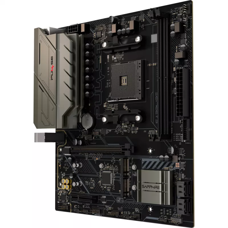 SAPPHIRE PULSE B550M AMD AM4 DDR4 Micro-ATX mātesplate