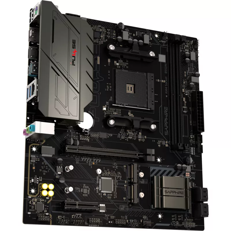 SAPPHIRE PULSE B550M AMD AM4 DDR4 Micro-ATX mātesplate