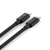 SATECHI Thunderbolt 5 Pro kabelis 1m USB-C uz USB-C – 120Gbps, 240W, melns