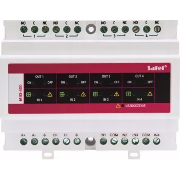 SATEL Parastā ieejas/izejas moduļa (adresējamai vadības panelim) MIO-400