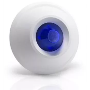 SATEL SOW-300 BL Iekštelpu optiski-akustiskais signalizācijas elements ar zilu LED zibspuldzi, 12 V līdzstrāva, 100 dB
