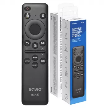 SAVIO RC-27 Universālais nomaiņas tālvadības pults Samsung Smart TV – melna