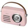 SAVIO RS-03 pārnēsājams radio FM/AM ar MP3 USB/SD atskaņošanu, rozā