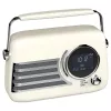 SAVIO RS-04 pārnēsājams DAB+ FM radio ar uzlādējamu akumulatoru, LCD displeju, diviem modinātājiem, melns