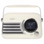 SAVIO RS-04 pārnēsājams DAB+ FM radio ar uzlādējamu akumulatoru, LCD displeju, diviem modinātājiem, melns