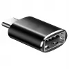 SAVIO TR-19 bezvadu CarPlay un Android Auto adapteris, USB-C, 5GHz Wi-Fi, Bluetooth 5.0, melns