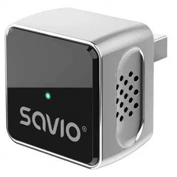 SAVIO TR-19 bezvadu CarPlay un Android Auto adapteris, USB-C, 5GHz Wi-Fi, Bluetooth 5.0, melns