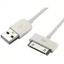 SBOX IPH4 USB-A uz Apple 30-pin kabelis, 2m, balts, uzlādei un datiem
