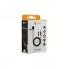 SBOX PM-402 Gāzes atsperes viena monitora roka galda stiprinājums 17-32 collu ekrāniem, 9 kg, VESA 75/100, skava un caurums, melna