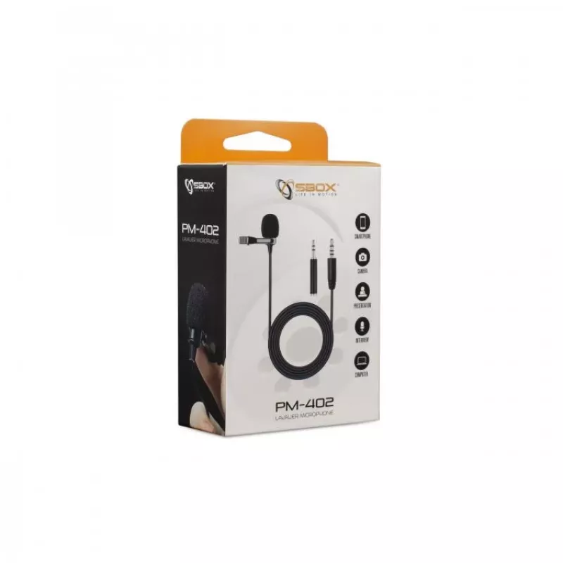 SBOX PM-402 Gāzes atsperes viena monitora roka galda stiprinājums 17-32 collu ekrāniem, 9 kg, VESA 75/100, skava un caurums, melna