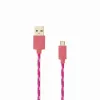 SBOX USB-1031P USB uz Micro USB kabelis 1m Rozā