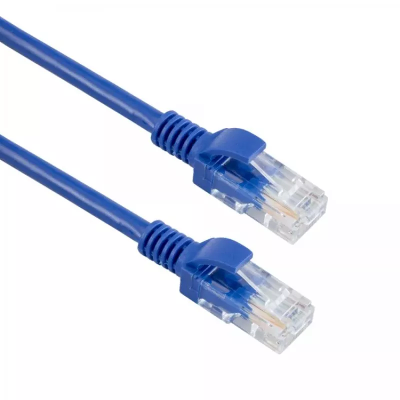 SBOX UTP-05BL/R CAT5e UTP komutācijas kabelis 0.5m zils RJ45 Ethernet kabelis