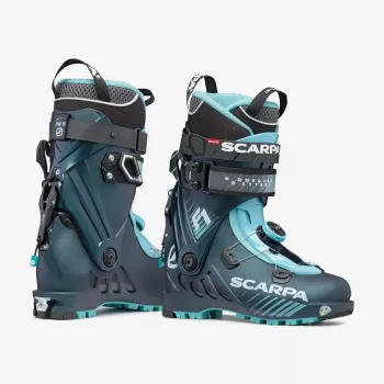 SCARPA F1 WOMAN Slēpošanas Zābaki 230 Mondo Anthracite Aqua TLT