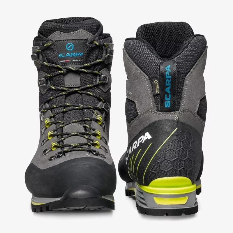 Scarpa Manta Tech GTX Mountaineering Boots - Shark/Lime (EU 46.5)