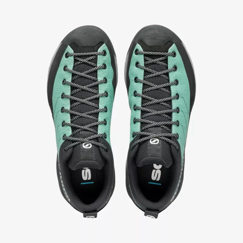SCARPA Mescalito Planet Woman Approach Shoe 38.5 Jade/Black