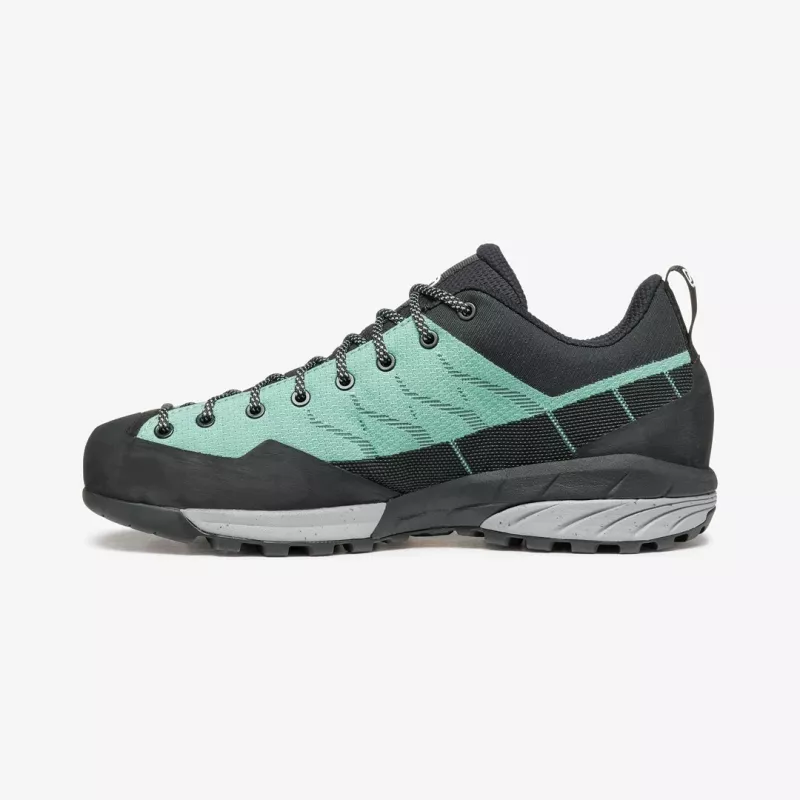 SCARPA Mescalito Planet Woman Approach Shoe 38.5 Jade/Black